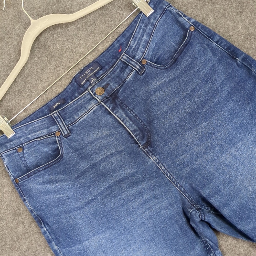 Talbots Simply Flattering 5-Pocket Jegging Blue High Rise Skinny Jeans Womens 14